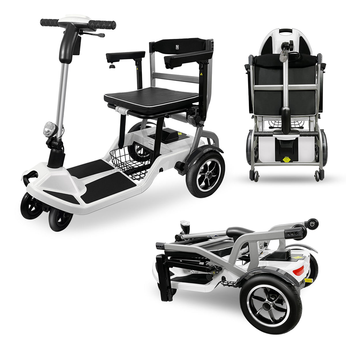 ZiiLIF-R3b Ultra Lightweight Folding Mobility Scooter for Travel Senior/Adult - Warranty Covered and Airlines Approved