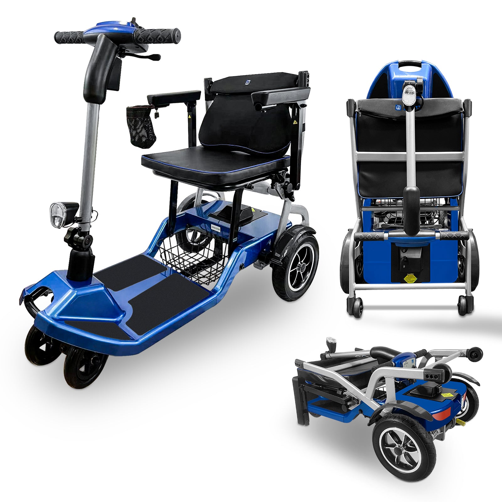 ZiiLIF-R3b 2024 Ultra Lightweight Folding Mobility Scooter for Travel Senior/Adult - Warranty Covered and Airlines Approved