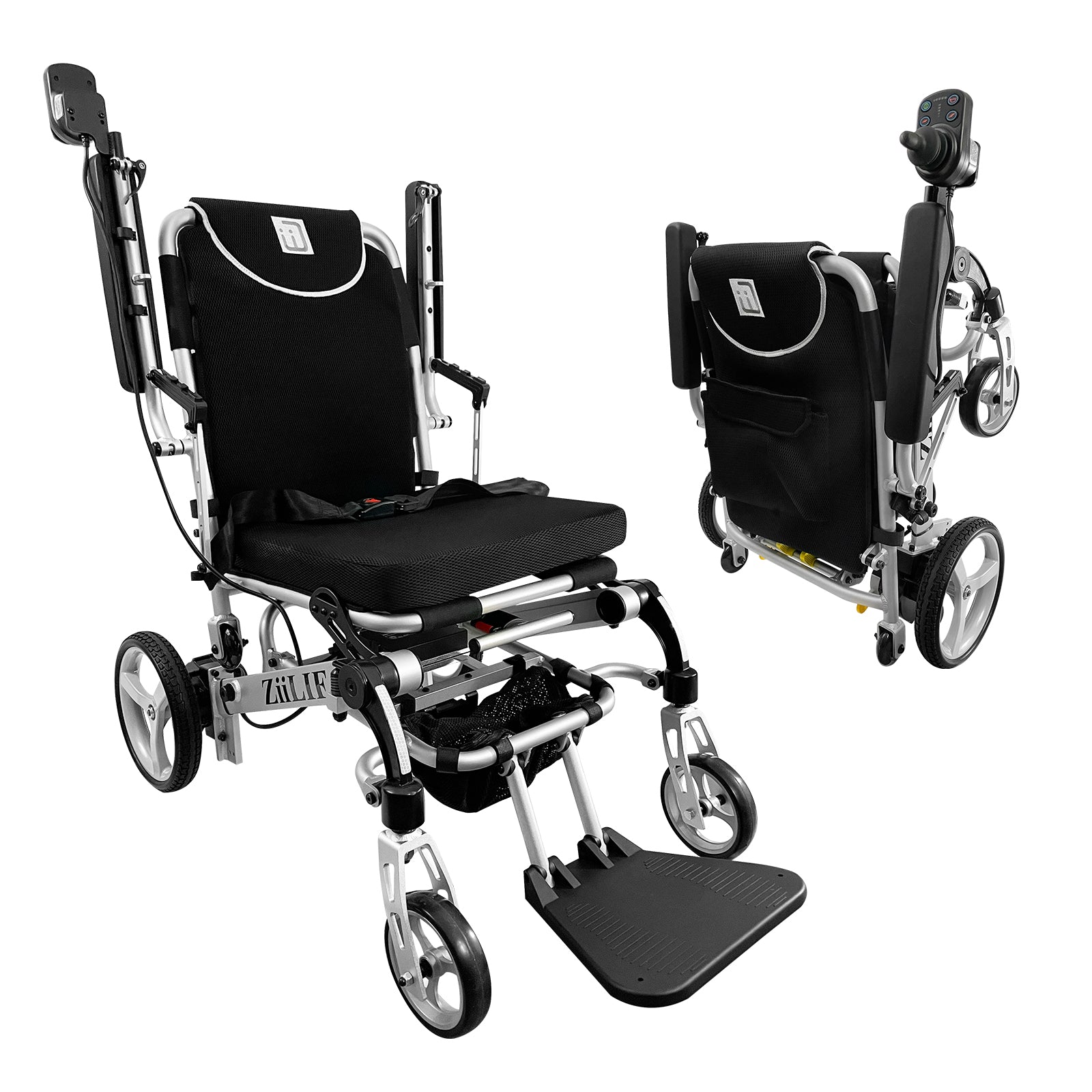 ZiiLIF PC1-2024 - Lightweight (42.1 lb) Folding Electric Wheelchair for Adults with Warranty (Flight Friendly)
