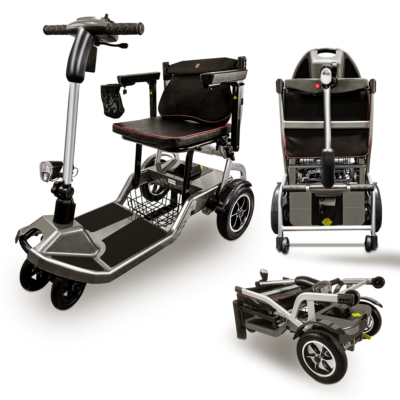 ZiiLIF-R3b Refurbished Ultra Lightweight Folding Mobility Scooter for Travel Senior/Adult - Warranty Covered and Airlines Approved