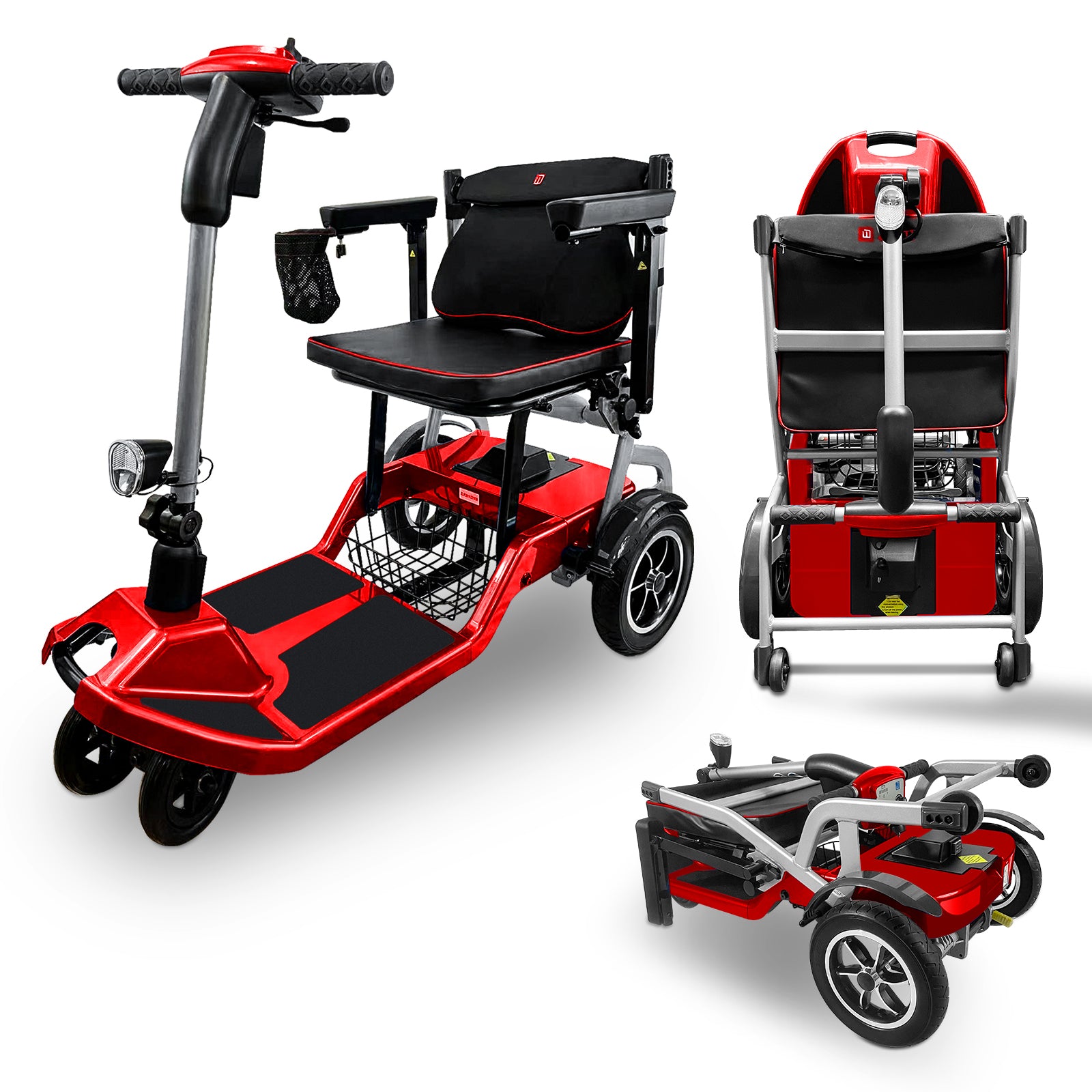 ZiiLIF-R3b 2024 Ultra Lightweight Folding Mobility Scooter for Travel Senior/Adult - Warranty Covered and Airlines Approved