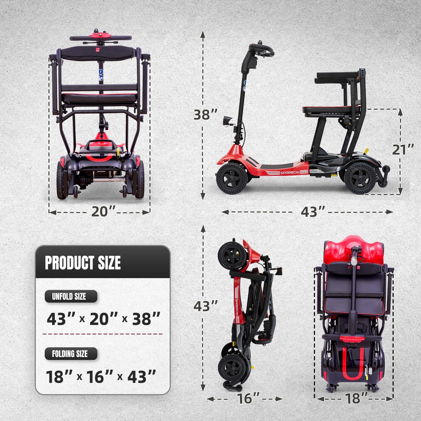 ZiiLIF Red Sparrow – ZiiROBOT Mobility