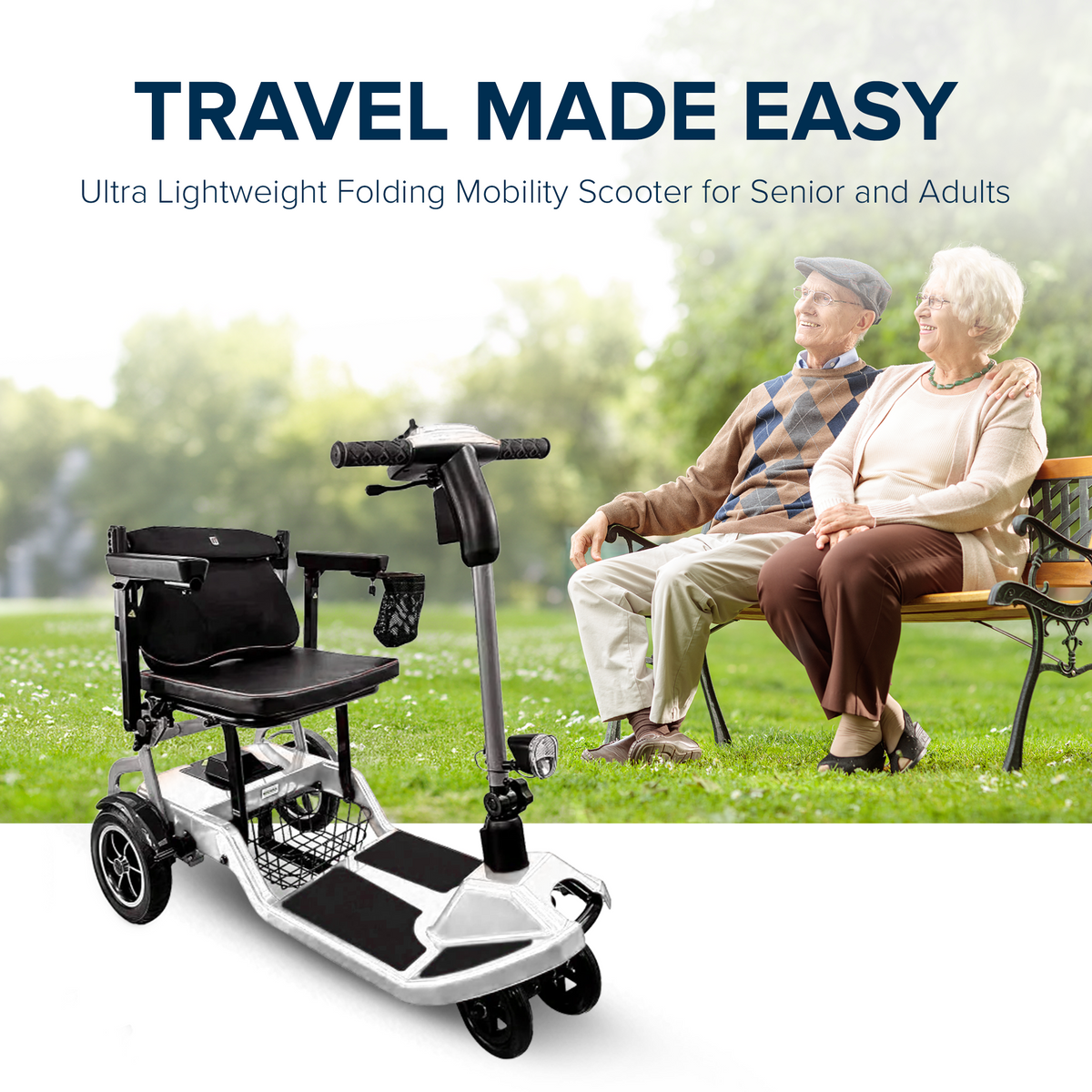 ZiiLIF-R3b 2024 Ultra Lightweight Folding Mobility Scooter for Travel ...