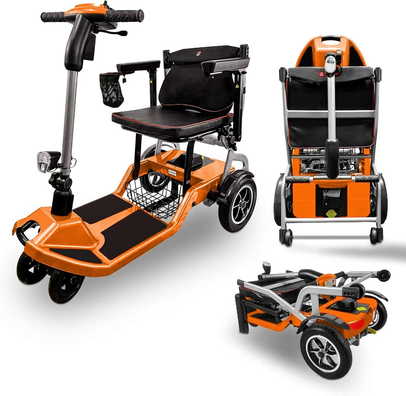 ZiiLIF-R3b Ultra Lightweight Folding Mobility Scooter for Travel Senior/Adult - Warranty Covered and Airlines Approved