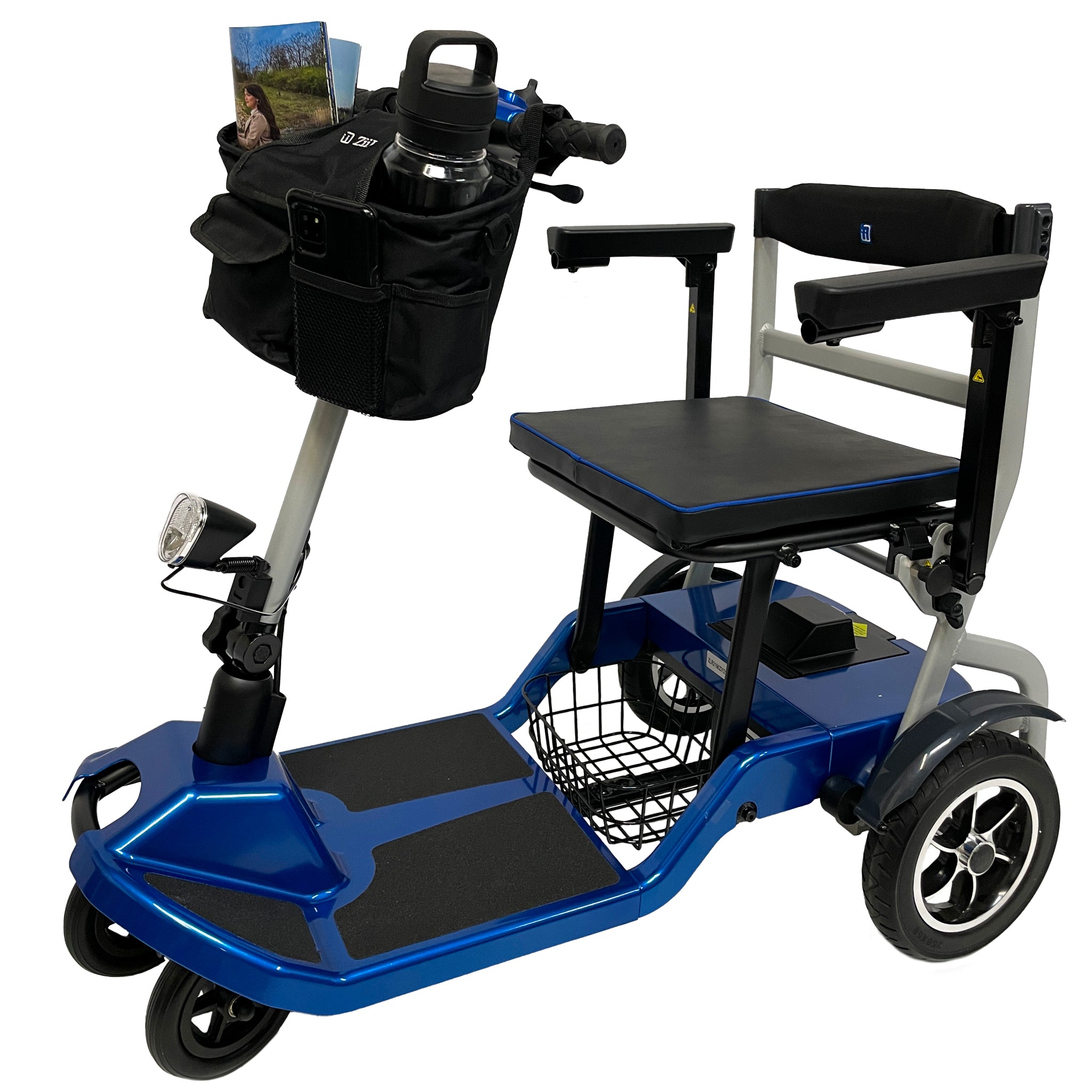 MAGIC CARRY 外装部品 ブラック/ブルー ZiiLIF Scooter Accessories – ZiiROBOT Mobility