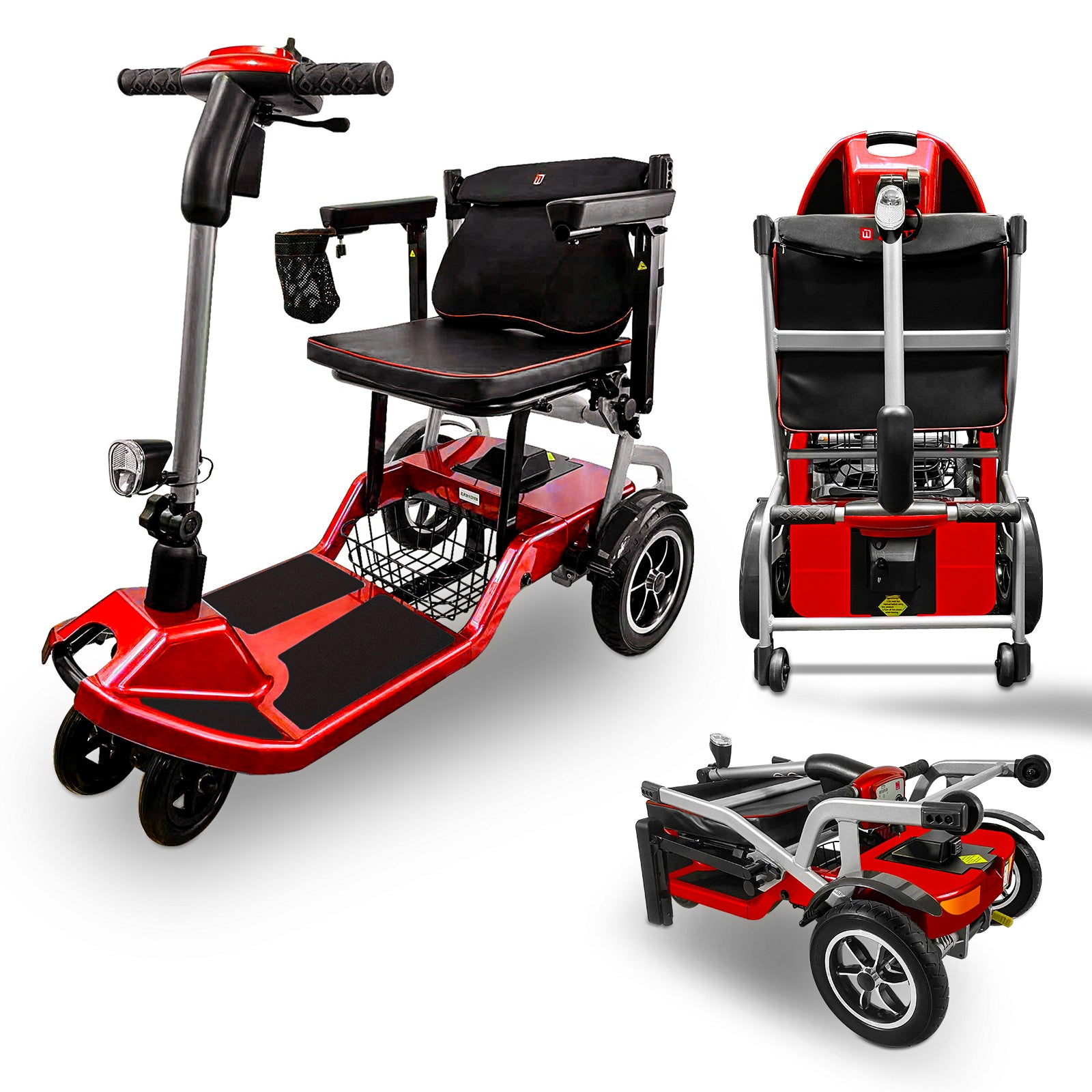 ZiiLIF-R3b Refurbished Ultra Lightweight Folding Mobility Scooter for Travel Senior/Adult - Warranty Covered and Airlines Approved