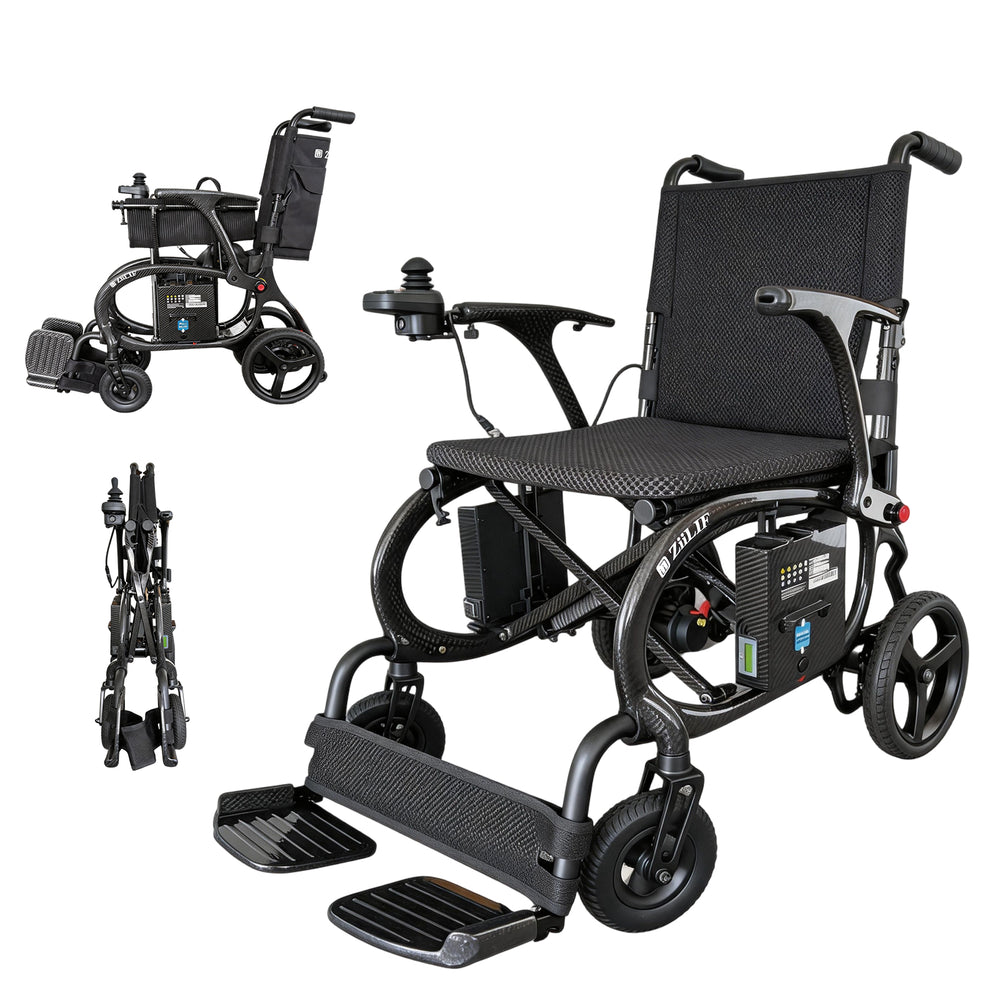 ZiiLIF X2 Model Carbon Fiber 27lbs Lightweight Electric Wheelchair