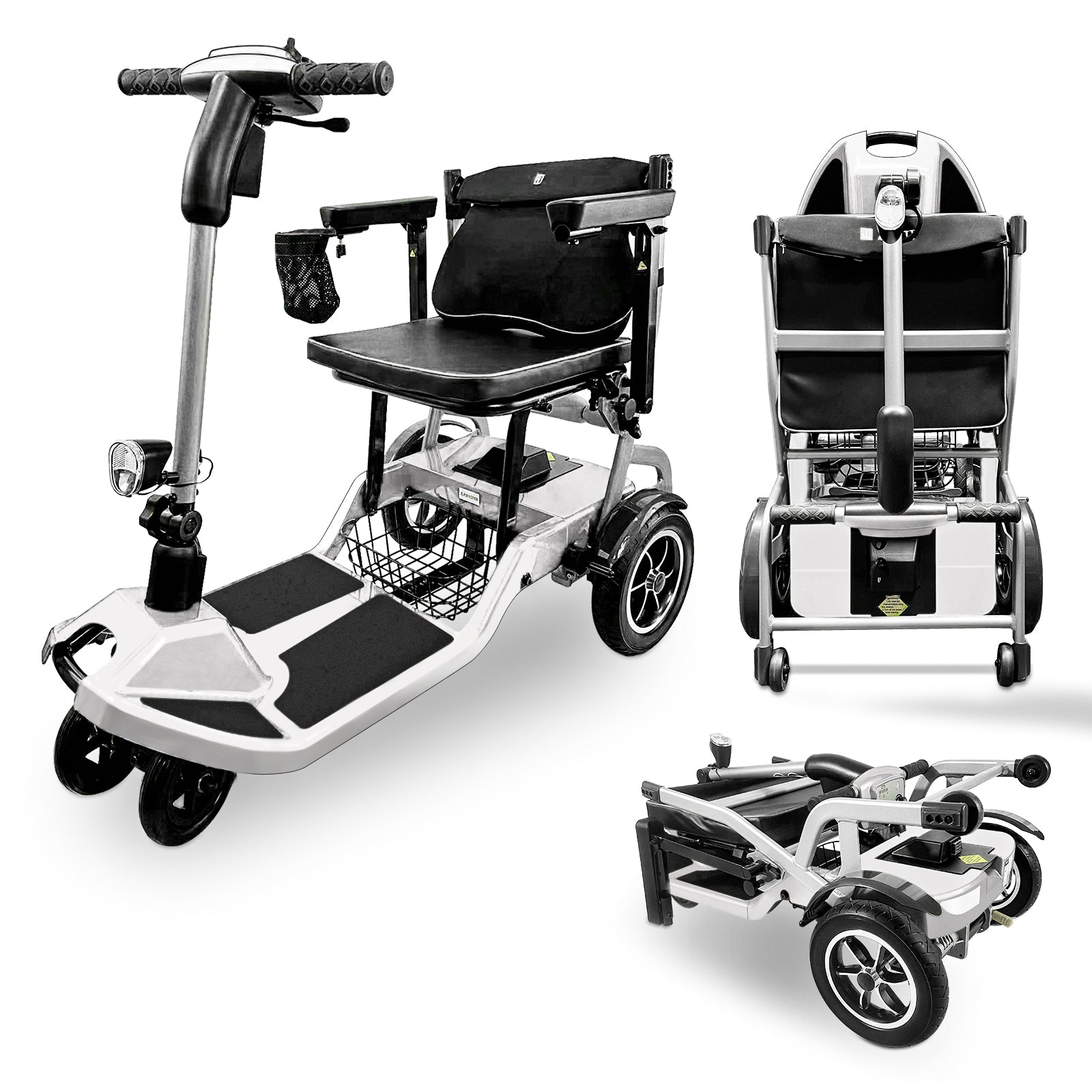 ZiiLIF-R3b Refurbished Ultra Lightweight Folding Mobility Scooter for Travel Senior/Adult - Warranty Covered and Airlines Approved