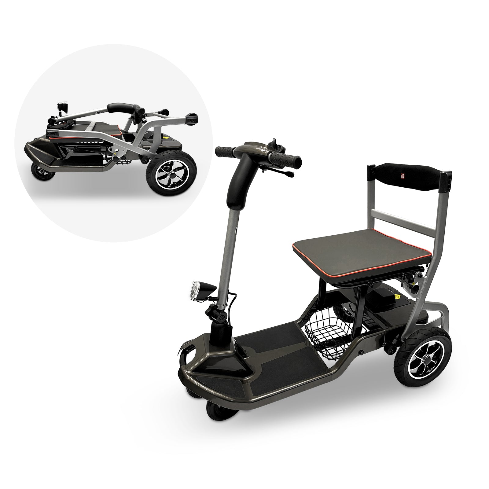 ZiiLIF-R3b 2023 Ultra Lightweight Folding Mobility Scooter for Travel Senior/Adult - Warranty Covered and Airlines Approved